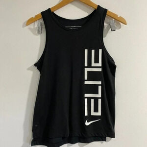 Nike Black and White Elite Tank Top